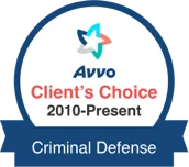 avvo client's choice 2010-present: criminal defense